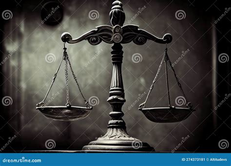 Scales of Justice, with One Side Tipped Towards the Defendant, To Symbolize Innocence Stock ...