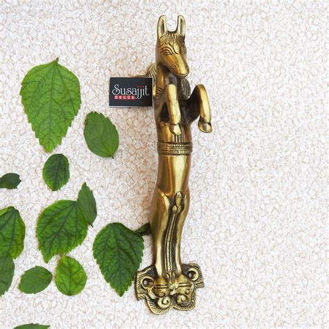 Brass Horse Shape Door Handle - ArtyCraftz - Online Shopping Site for ...