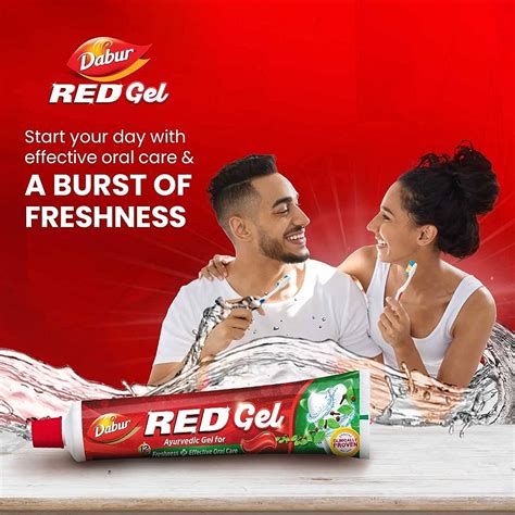 "Get Dazzling Oral Care with Dabur Red Gel 150g - Buy 2-Pack for Twice ...