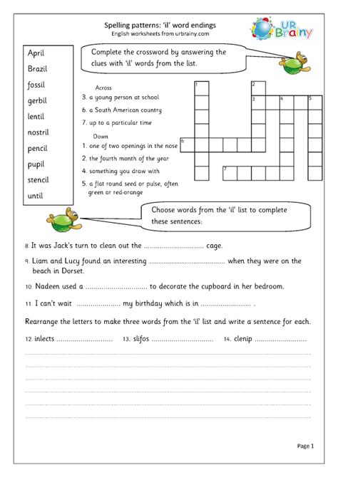 il word endings - Spelling based on patterns of word endings. by ...