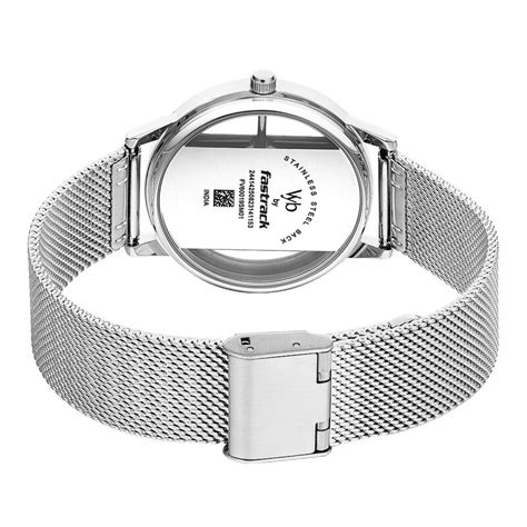 Fastrack Vyb Runway Quartz Analog Purple Dial Stainless Steel Strap ...