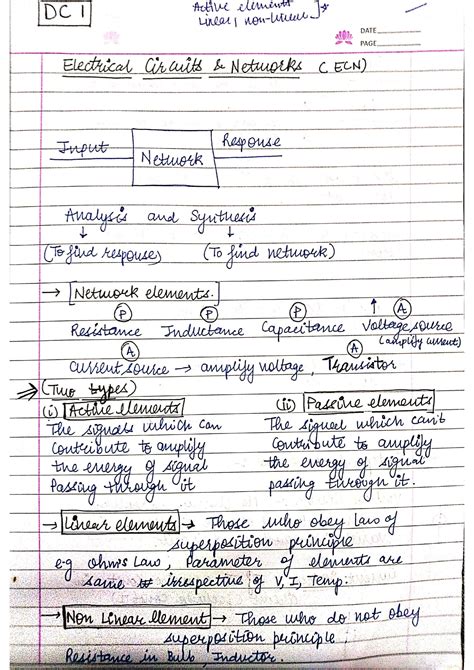 Basic Electrical Engineering Handwritten Notes 的图像结果