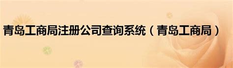 青岛工商局注册公司查询系统（青岛工商局）_车百科