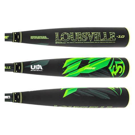 Louisville Slugger Prime -10 2-5/8" USA Baseball Bat (WBL2536010 ...