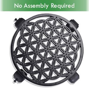 Sharpex Pack of 2 Metal Caddy Iron Dolly on Round Rack Rustproof Sturdy ...