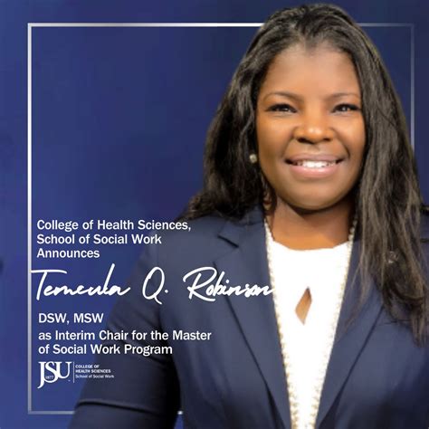 The School of Social Work at Jackson State University is proud to ...