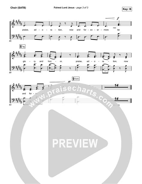Fairest Lord Jesus Choir Sheet Music PDF (The Worship Initiative ...