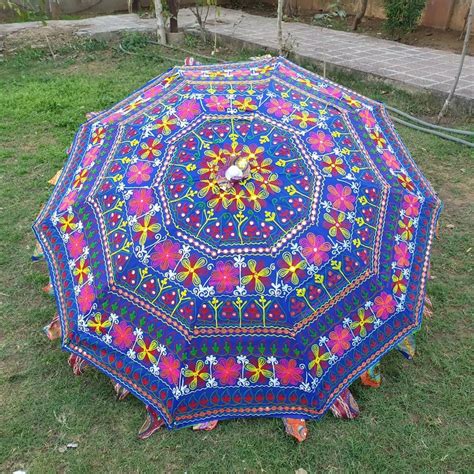 Traditional Indian Ethnic Beach and Garden Umbrella Parasol ...