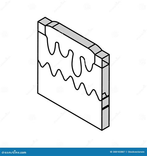Hypertrophic Acne Scar Isometric Icon Vector Illustration Stock Vector - Illustration of ...