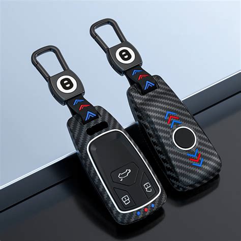 Keyzone ABS key cover for Q5, A5, A8, Q7, A4, A6 3 button smart key (A