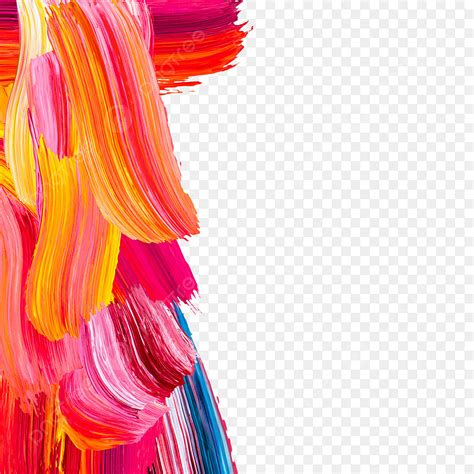 Paint Brush Stroke Clipart Transparent Background, Oil Painting Thick ...