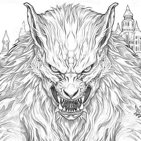 Werewolf Coloring Pages For Adults