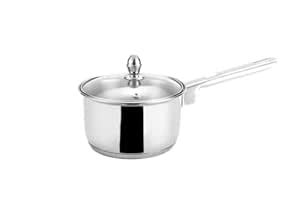 Buy Steelcraft Premium Stainless Steel Raven Saucepan with Glass lid ...