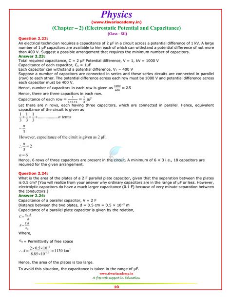 Image result for Class 12 Physics Chapter 2 Numerical 2.25