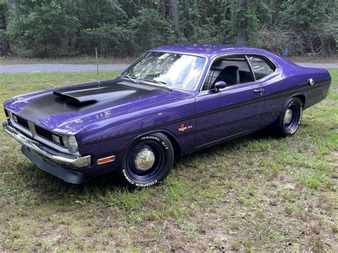 Plum Crazy 1971 Dodge Demon Ditches Factory 340 ci V8 for Something a ...