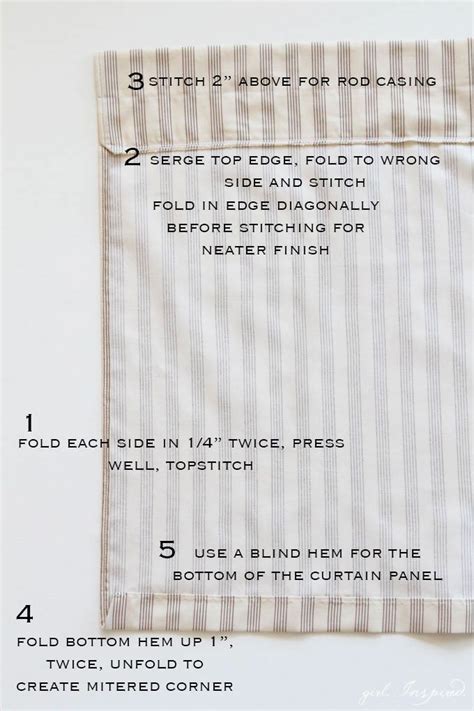 Image result for Sewing Curtain Tutorial