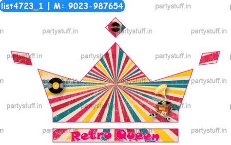 Retro Name Flag Decoration in Retro theme