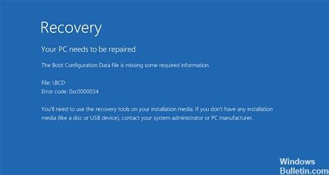 Image result for Boot Configuration Data File Missing