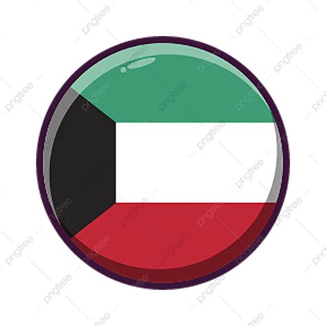 Round Country Flag Kuwait, Round, Flag, Kuwait PNG and Vector with Transparent Background for ...