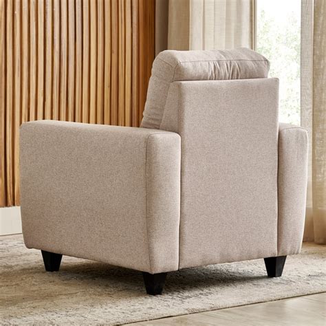 Buy Helios Kayin Fabric 1-Seater Sofa - Beige from Home Centre at just ...