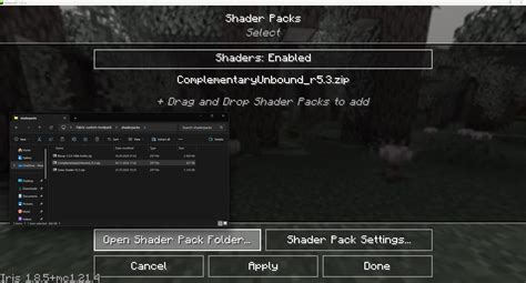 Image result for Minecraft Shaders Installation
