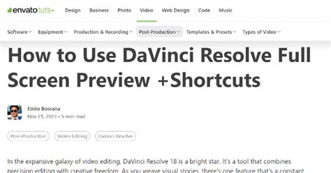 Image result for DaVinci Resolve Tutorials Free Version