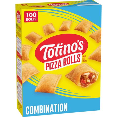 Totino's Pizza Rolls, Combination Flavored, Frozen Snacks, 100 Ct, 48.8 ...