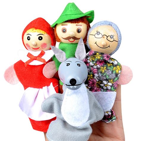 Buy Happy Cherry Story Finger Puppet Set Fairy Tale Finger Toys Plush ...