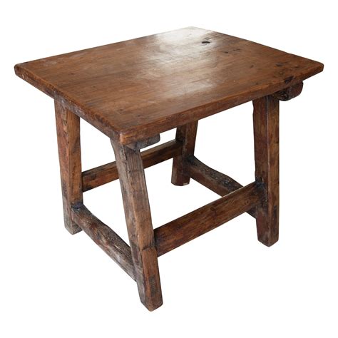 Pine Low Side Table For Sale at 1stDibs