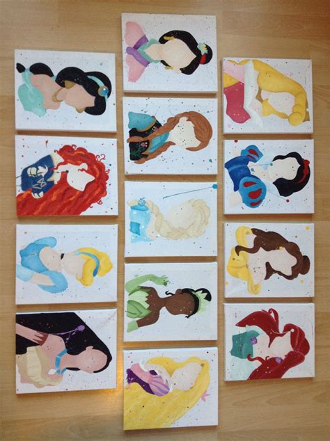 easy disney princess paintings