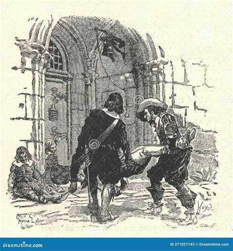 THREE MUSKETEERS. DArtagnan, Athos, Aramis, and Porthos Editorial Stock ...