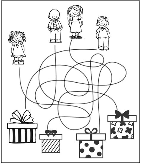 Free Kindergarten Worksheets - Christmas 46 | Olympiad tester