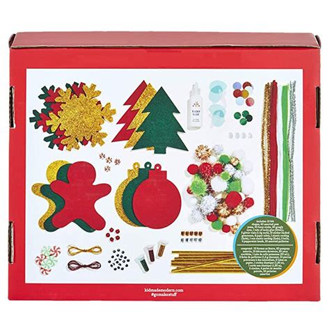 Christmas Tree Decorations & Ornament DIY Holiday Craft Kit for Kids ...