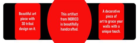 INDRICO Handmade 3D Tribal Art Clay Wall Hanging Décor for Living Room ...