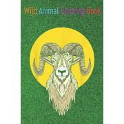 Buy Wild Animal Coloring Book: Artistic Big Horn Sheep Ram Head Night ...