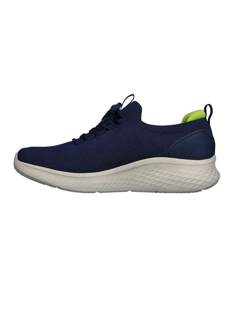 Skechers Navy Men Skech Lite Pro Faint Flair Slip On Sneakers