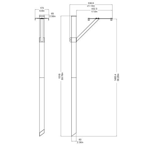 RELIABILT Black Steel Mount Mailbox Post 07-2976 at Lowes.com