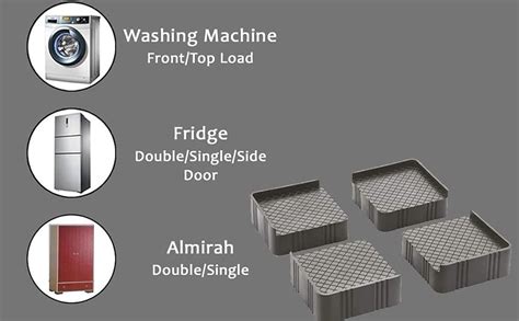 One94Store Refrigerator Stand, Washing Machine Stand,Furniture Base ...