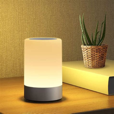 Buy FLYNGO Touch Control LED Night Light Table Lamp for Bedroom, Living ...