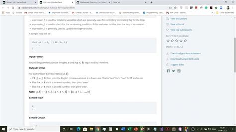 For Loop in C Problem Solution HackerRank 的图像结果