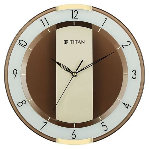 Buy Online Titan Contemporary Multicoloured Wall Clock with a partly ...