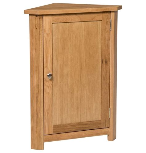 Buy Hallowood FurnitureWaverly Oak Small Corner Cabinet, Light Oak ...