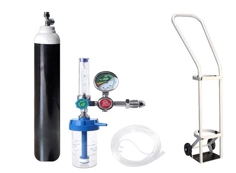 VITIKA Oxygen Cylinder 1500 Liter|Oxygen Cylinder With Flowmeter|Oxygen ...