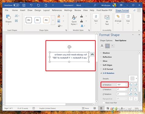 How to Turn Text Upside Down or Rotate Text in Microsoft Word - WinBuzzer