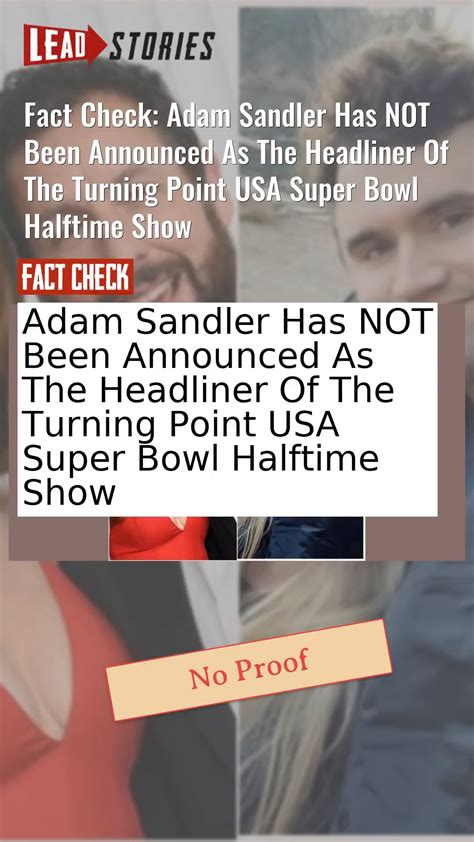 Adam Sandler Tpusa Halftime Show