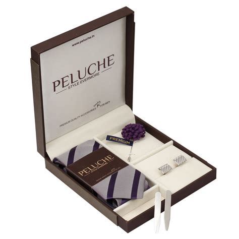 Buy Captivating Gift Box Includes 1 Neck Tie, 1 Brooch, 1 Pair of ...