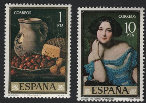 SCG10860 - Spain 1977 Art Masterpieces – Still Life & Condesa de Vilch ...
