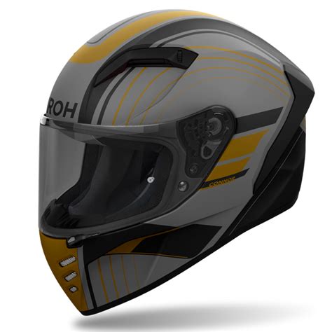Airoh Connor Achieve Bronze Black Grey Gold Matt Helmet– Moto Central