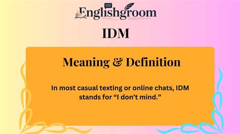 IDM Meaning in Text What It Really Means and How to Use It