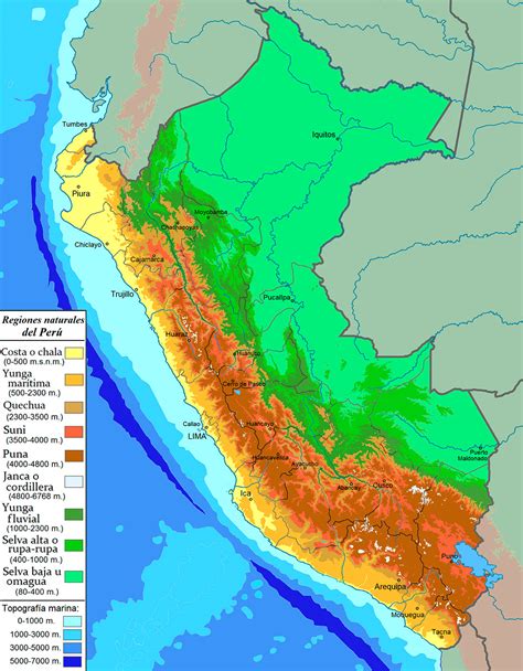 Peru Elevation Map MAAP #217: Carbon Across The Amazon (part 2): Peak